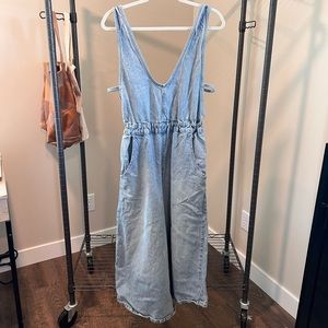 Free People Denim Jumpsuit